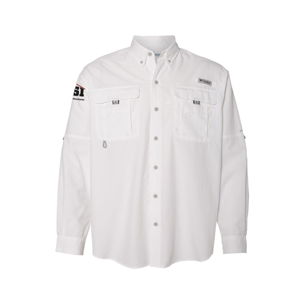 Columbia PFG Bahama II Long Sleeve Shirt - White
